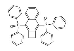 3,8-bis(diphenylphosphinyl)-1,2-dihydrocyclobuta[b]naphthalene结构式