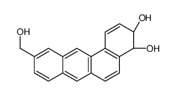 (3R,4R)-10-(hydroxymethyl)-3,4-dihydrobenzo[a]anthracene-3,4-diol结构式