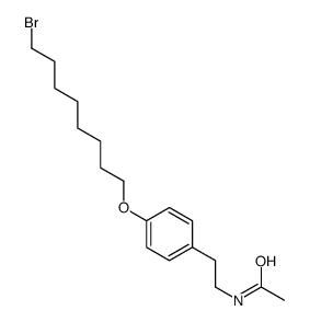 N-[2-[4-(8-bromooctoxy)phenyl]ethyl]acetamide结构式