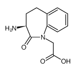 (S)-3-Amino-2,3,4,5-tetrahydro-2-oxo-1H-1-benzazepine-1-acetic Acid structure