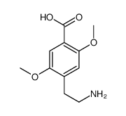 4-(2-aminoethyl)-2,5-dimethoxybenzoic acid结构式