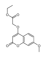 ethyl 2-(7-methoxy-2-oxochromen-4-yl)oxyacetate Structure