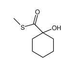 S-methyl 1-hydroxycyclohexane-1-carbothioate结构式