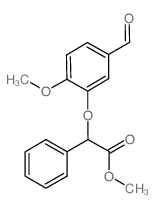 Methyl 2-(5-formyl-2-methoxyphenoxy)-2-phenylacetate结构式