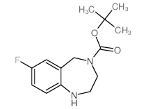 4-Boc-7-Fluoro-2,3,4,5-tetrahydro-1H-benzo[e][1,4]diazepine structure