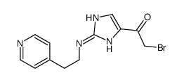 2-bromo-1-[2-(2-pyridin-4-ylethylamino)-1H-imidazol-5-yl]ethanone结构式