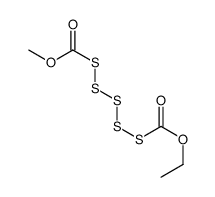 methyl (ethoxycarbonylpentasulfanyl)formate Structure