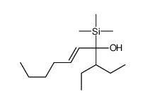 3-ethyl-4-trimethylsilyldec-5-en-4-ol结构式