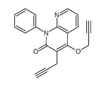 1-phenyl-4-prop-2-ynoxy-3-prop-2-ynyl-1,8-naphthyridin-2-one Structure