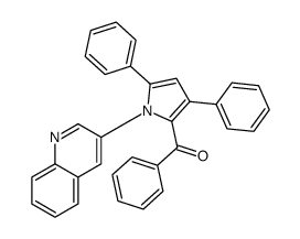 (3,5-diphenyl-1-quinolin-3-ylpyrrol-2-yl)-phenylmethanone结构式