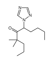 4,4-dimethyl-6-(1,2,4-triazol-1-yl)decan-5-one Structure