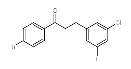 4'-BROMO-3-(3-CHLORO-5-FLUOROPHENYL)PROPIOPHENONE结构式