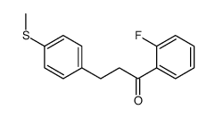 2'-FLUORO-3-(4-THIOMETHYLPHENYL)PROPIOPHENONE结构式