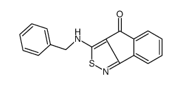 3-(benzylamino)indeno[1,2-c][1,2]thiazol-4-one结构式