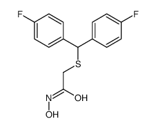 2-[bis(4-fluorophenyl)methylsulfanyl]-N-hydroxyacetamide Structure