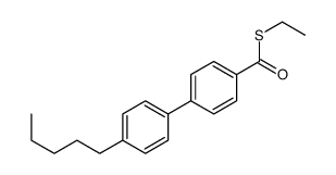 S-ethyl 4-(4-pentylphenyl)benzenecarbothioate结构式