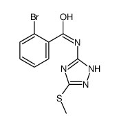 2-bromo-N-(3-methylsulfanyl-1H-1,2,4-triazol-5-yl)benzamide Structure