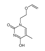 1-(2-ethenoxyethyl)-5-methylpyrimidine-2,4-dione Structure