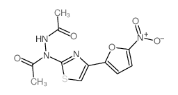 N-acetyl-N-[4-(5-nitro-2-furyl)-1,3-thiazol-2-yl]acetohydrazide结构式