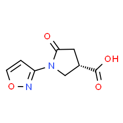 1-ISOXAZOL-3-YL-5-OXOPYRROLIDINE-3-CARBOXYLIC ACID Structure