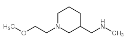 1-[1-(2-methoxyethyl)piperidin-3-yl]-N-methylmethanamine结构式