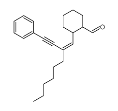 (Z)-2-(2-hexyl-4-phenyl-but-1-en-3-ynyl)cyclohexanecarbaldehyde结构式