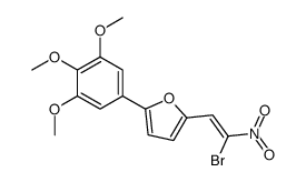 2-(2-bromo-2-nitroethenyl)-5-(3,4,5-trimethoxyphenyl)furan Structure