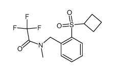 N-(2-(Cyclobutylsulfonyl)benzyl)-2,2,2-trifluoro-N-methylacetamide Structure