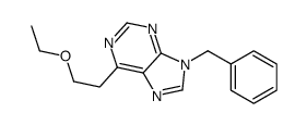 9-benzyl-6-(2-ethoxyethyl)purine结构式