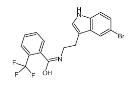 N-[2-(5-bromo-1H-indol-3-yl)ethyl]-2-(trifluoromethyl)benzamide Structure