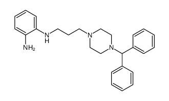 2-N-[3-(4-benzhydrylpiperazin-1-yl)propyl]benzene-1,2-diamine结构式