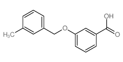 3-[(3-Methylbenzyl)oxy]benzoic acid结构式