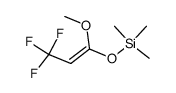 Trimethyl-((E)-3,3,3-trifluoro-1-methoxy-propenyloxy)-silane Structure