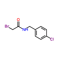 2-Bromo-N-(4-chlorobenzyl)acetamide结构式