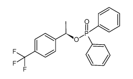 1-(4-(trifluoromethyl)phenyl)ethyl diphenylphosphinate结构式