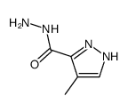 4-甲基-1H-吡唑-3-碳酰肼结构式