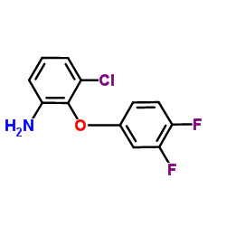 3-Chloro-2-(3,4-difluorophenoxy)aniline Structure