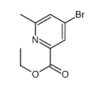 Ethyl 4-bromo-6-methylpicolinate structure