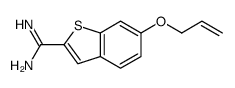 6-(烯丙氧基)苯并[b]噻吩-2-羧酰胺结构式