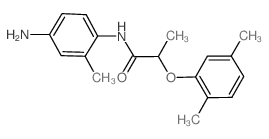 N-(4-Amino-2-methylphenyl)-2-(2,5-dimethylphenoxy) propanamide结构式