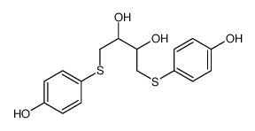 1,4-bis[(4-hydroxyphenyl)sulfanyl]butane-2,3-diol结构式