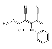 3-amino-2,4-dicyano-5-phenylpenta-2,4-dienehydrazide结构式