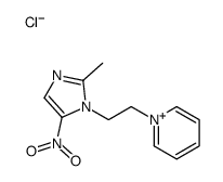 1-[2-(2-methyl-5-nitroimidazol-1-yl)ethyl]pyridin-1-ium,chloride Structure