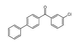 (3-chlorophenyl)-(4-phenylphenyl)methanone结构式
