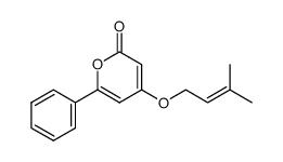 4-(3,3-dimethyl-2-propenyloxy)-6-phenyl-2H-pyran-2-one Structure