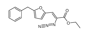 ethyl 2-azido-3-(5-benzyl-furan-2-yl)-acrylate结构式