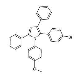 2-(4-bromophenyl)-1-(4-methoxyphenyl)-3,5-diphenyl-1H-pyrrole Structure