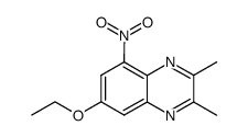 7-ethoxy-2,3-dimethyl-5-nitro-quinoxaline结构式