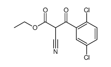 2-cyano-3-(2,5-dichloro-phenyl)-3-oxo-propionic acid ethyl ester Structure