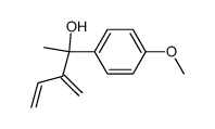 2-(4-methoxyphenyl)-3-methylenepent-4-en-2-ol结构式